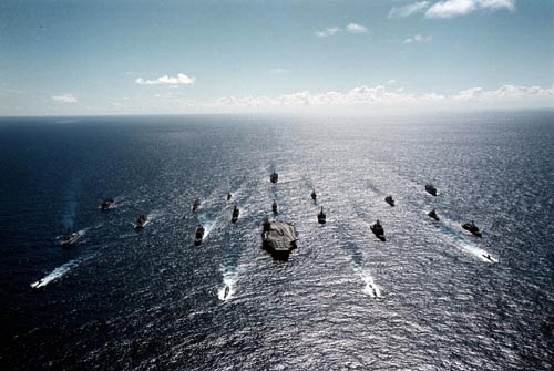 Cụm chiến đấu tàu sân bay của Hải quân Mỹ (ảnh minh hoạ)